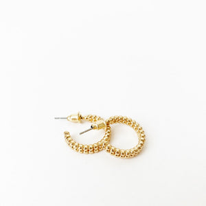 Maura Bead Look Hoops - 2 Colour Options