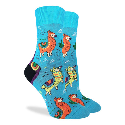 Fun Llama Good Luck Socks