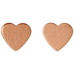 Vivi Heart Plated Earrings - 3 Colour Options