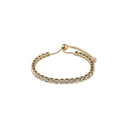 Lucia Crystal Recycled Adjustable Plated Bracelet - 2 Colour Options