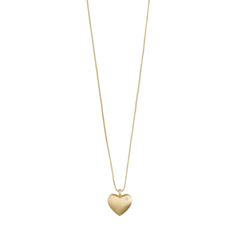 Sophia Plated Heart Necklace - 2 Colour Options