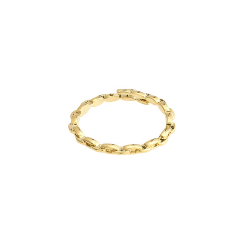 Lulu Stack Plated Adjustable Ring - 2 Colour Options
