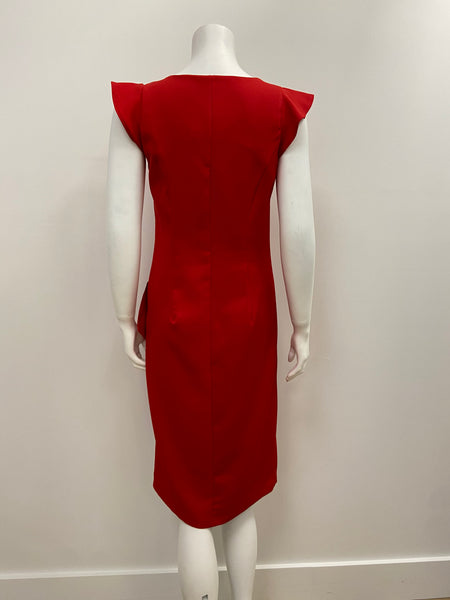 Eva Red Frill Dress