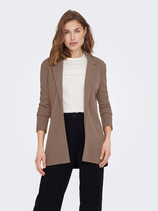 Lacey Loose Casual Blazer (Brown Lentil)