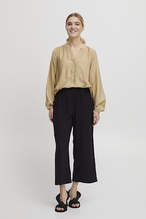 Danta Crop Wide Black Pant