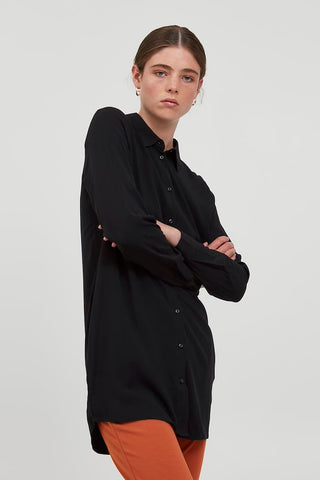 Nami Button Down Long Shirt - 2 Colour Options