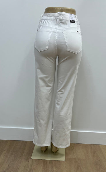 Georgia White Wide Denim Jean