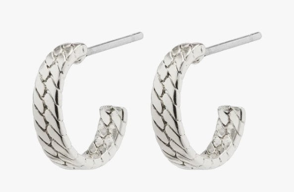 Joanna Plated Chain Hoop Earrings - 3 Colour Options