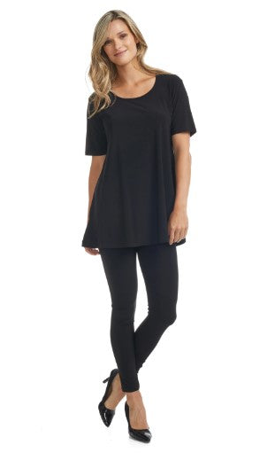 short sleeve tunic black tunic tops to wear with leggings