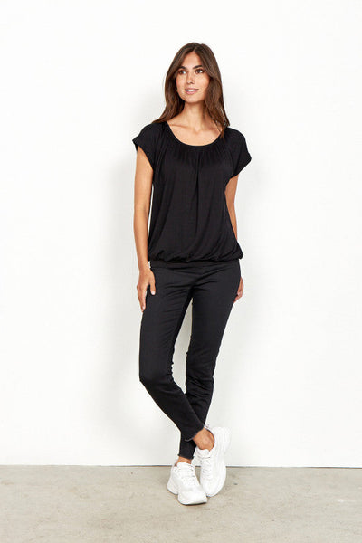 Tamara Draped Top (Black)